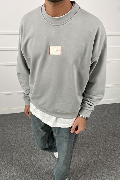 Alışveriş Sokağı Embroidered Washable Soft Textured Sweatshirt