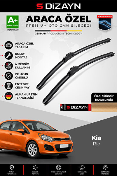 S Dizayn S-Dizayn Kia Rio Ön Cam Silecek Seti 2011-2017 Premium Araca Özel 65...