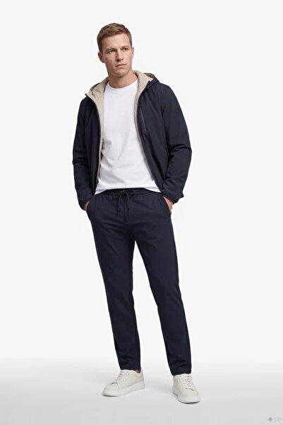 Nautica Men's Black Slim Fit Trousers
