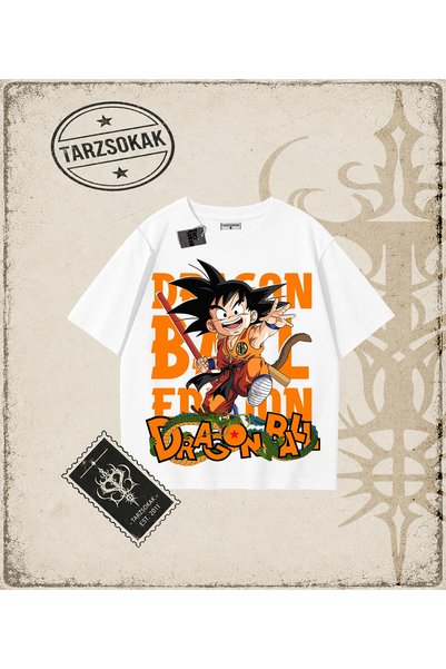 Tarzsokak Dragon Ball Anime Printed Oversize Unisex T-Shirt