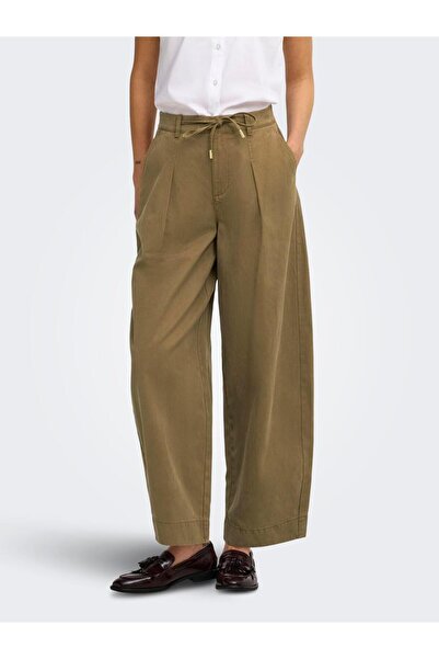 ONLY Kadın Barrel Fit Orta Bel Pantolon - Kaitlin