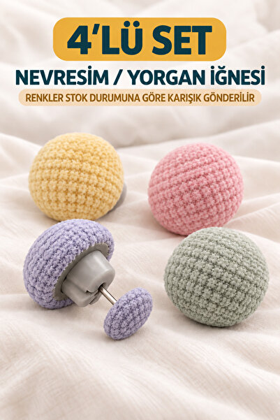 HerkeseUygun 4’lü Nevresim ve Yorgan Sabitleyici İğne Seti Kilitli Yorgan Tut...