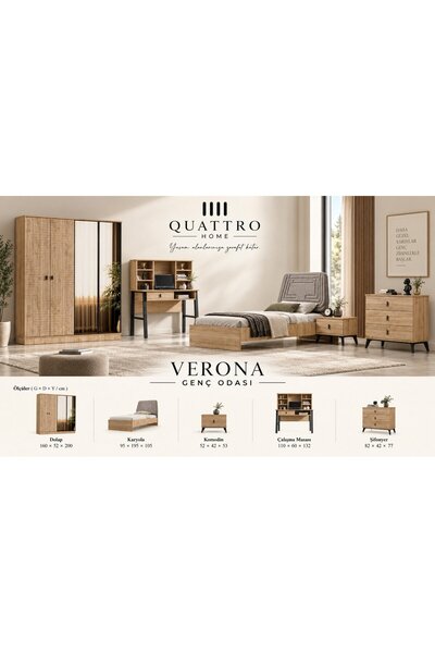 QUATTRO HOME Verona Genç Odası Takımı