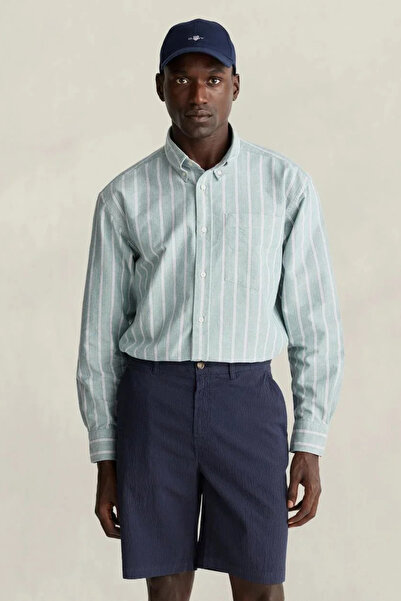 Gant Erkek Yeşil Relaxed Fit %100 Pamuk Gömlek