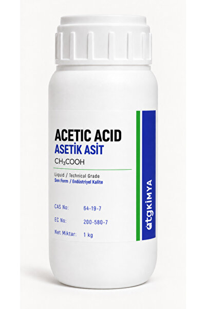 Asetik Asit 1 Kg – Teknik Kalite – Sıvı Form – CAS 64-19-7
