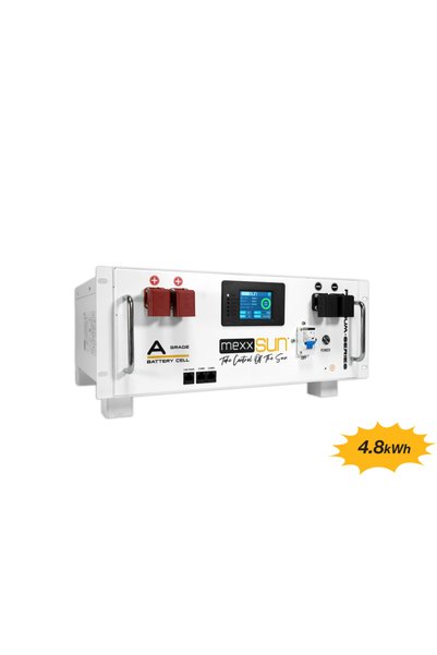 MEXXSUN 48V (51.2V) 100Ah LiFePO4 Lityum Batarya 4.8kWh Kaset Tipi RK4800