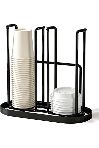 GENERAL 2-Compartment Bathroom Cup Dispenser,Metal Wall-Mounted Paper Cup Holder