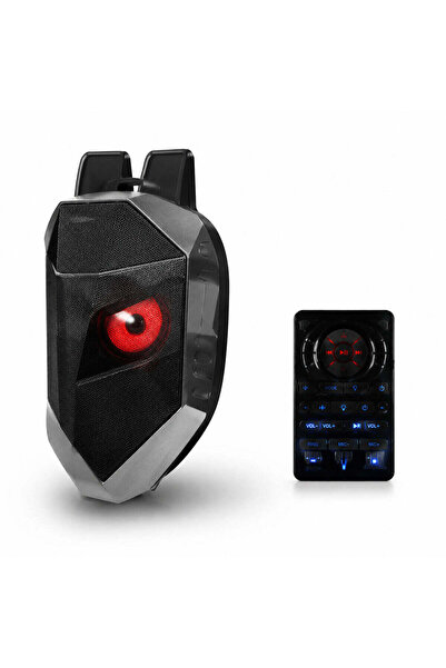 FOXMAG24 Φορητό Ηχείο Bluetooth RGB με Έλεγχο μέσω Εφαρμογής, Μαύρο-Κόκκινο