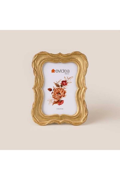 Evidea Deco Curve Çerçeve - Altın - 10x15 cm
