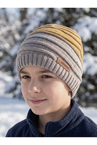 Aware Time Kitti 9-15 Years Old Boys' Fleece Lined Beanie