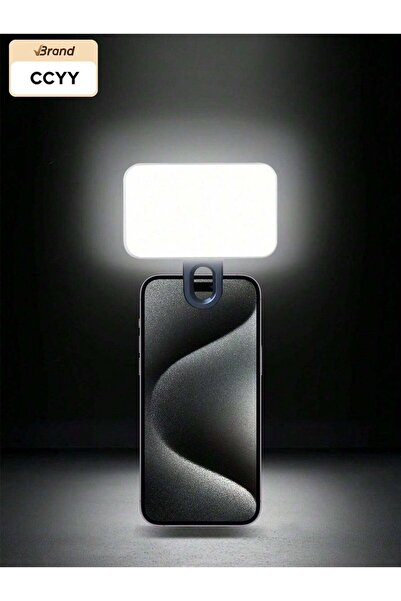 Generic Brand مصباح سيلفي محمول LED قابل للشحن بمشبك اضاءة اضاء تصوير جوال - ...