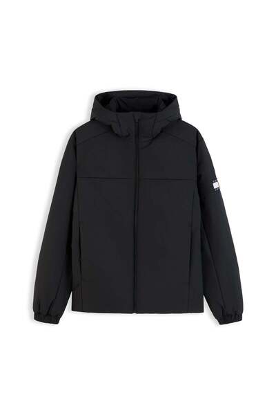 Tommy Hilfiger SU İTİCİ REGULAR FİT DOLGULU KAPÜŞONLU MONT SİYAH DM0DM22065-0GK