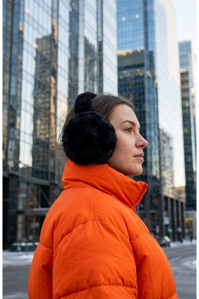 emybox Soft Plush Earmuffs - Winter Warm Ear Protection Soft Textured Faux Fu...