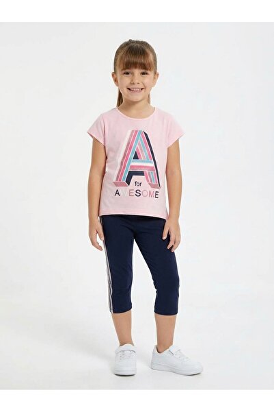 Elnino Awesome Print Leggings Girls' Set