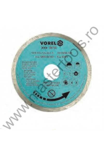 Vorel 08731 Disc diamantat continuu pentru ceramică 115x22.2x1.6x5mm