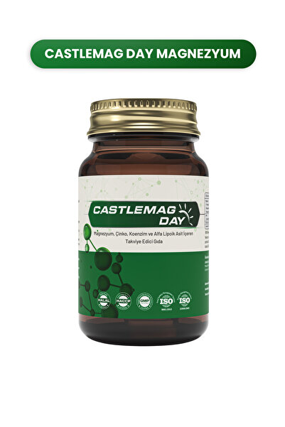 Castlemag Day – Magnezyum Malat, Sitrat, Taurat, Çinko ve Koenzim Q10 30 Tablet
