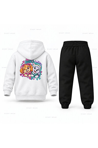 SVART WEAR Σετ παιδικής φόρμας με κουκούλα με στάμπα Paw Patrol Friendship Po...