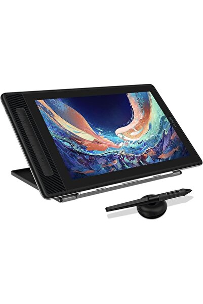 Huion Kamvas Pro 16 (2.5K) IPS Panel QHD LCD Graphics Tablet 43.62 cm x 24.73 cm, 8192 Levels Pressure Sensitivity, 145% sRGB, 5080LPI, 2560 x 1600 2.5K QHD+ Resolution (HUGT1602)