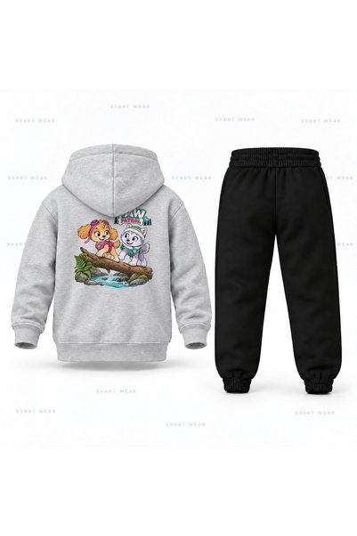 SVART WEAR Paw Patrol Skye Everest Printed Children's Hooded Tracksuit Set
