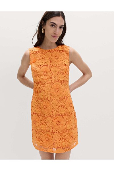 Marks & Spencer Çiçek Aplikeli Mini Elbise