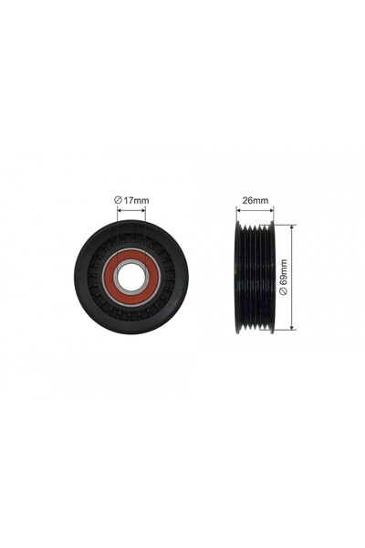 NTY Rola intinzator, curea transmisie MAZDA 6, MPV, MX-5 02-14 274-00