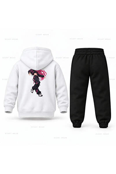 SVART WEAR طقم بدلة رياضية للأطفال مطبوع عليه KPop Demon Hunters Mira Dance Idol