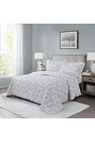 Orange Bed & Bath Chole White | غطاء سرير قطن 100% مزدوج 3 قطع