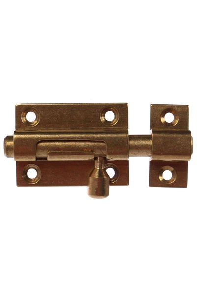 OEM Zavor aplicat cu bolt rotund si mecanism blocare, auriu, 40 x 30 mm