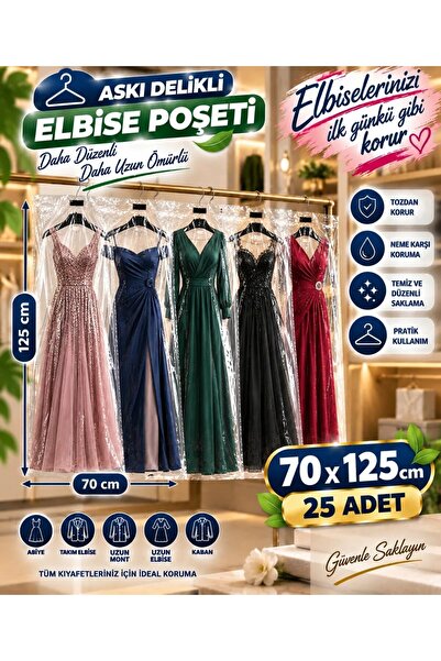NAKSAN Naylon Torba MİDAS-AMB 70x125cm TAKIM ELBİSE GÖMLEK KURUTEMİZLEME YAST...