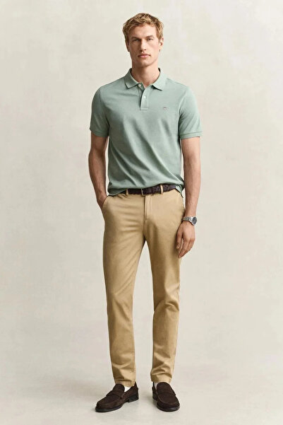 Gant Erkek Bej Slim Fit Chino Pantolon