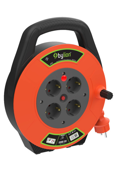 Bylion Seyyar Makara Uzatma 10 mt 3X1,5 mm ttr Kablo