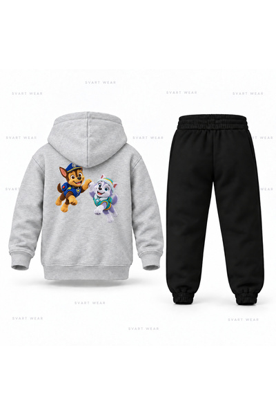SVART WEAR Σετ παιδικής φόρμας με κουκούλα Paw Patrol Pati Tokusu με στάμπα