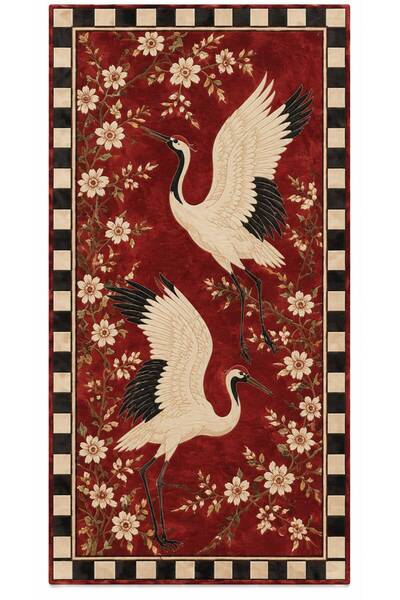 Rugs Modern Halı سجادة زخرفية منسوجة بنمط نباتي كلاسيكي على شكل حيوانات من إي...