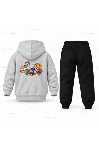 SVART WEAR طقم بدلة رياضية للأطفال مطبوع عليه صورة فريق باو باترول