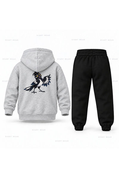 SVART WEAR طقم بدلة رياضية للأطفال مطبوع عليه KPop Demon Hunters Sussie Üc GoZ