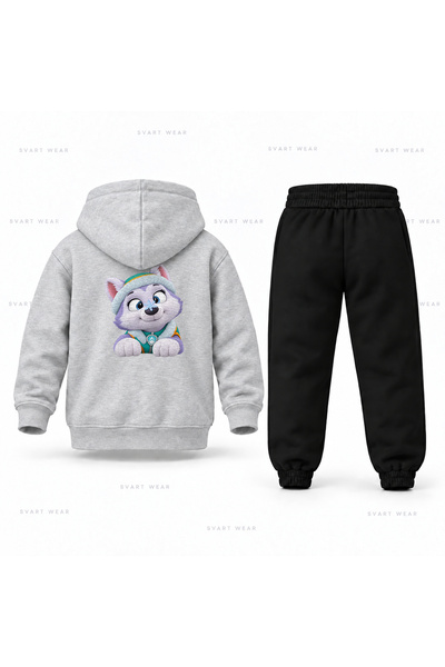 SVART WEAR طقم بدلة رياضية للأطفال مطبوع عليه إيفرست آيس كريستال من باو باترول