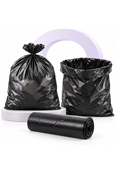 varioshop ®   Saci de gunoi menajer pentru curățenia casei, 35L, 15 bucăți, impermeabili, 50 x 60 cm, negri
