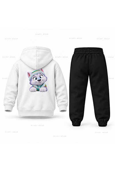 SVART WEAR طقم بدلة رياضية للأطفال مطبوع عليه إيفرست آيس كريستال من باو باترول