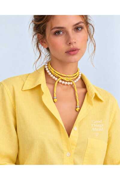 JİMNY JEWELRY Twist 2-Piece Cord & Natural Stone Necklace