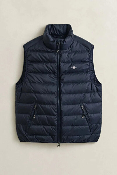 Gant Men's Navy Blue Regular Fit Vest