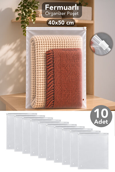 Meleni Home 10 komada organizatora sa zatvaračem 40x50cm - višenamenski putni...
