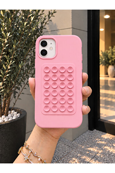 OVADA İphone 11 Uyumlu Vantuzlu Silikon Telefon Kılıfı