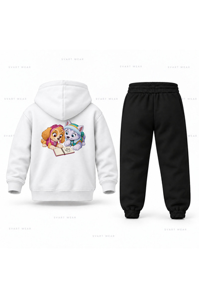 SVART WEAR Σετ παιδικής φόρμας με κουκούλα Paw Patrol Skye Everest με στάμπα ...