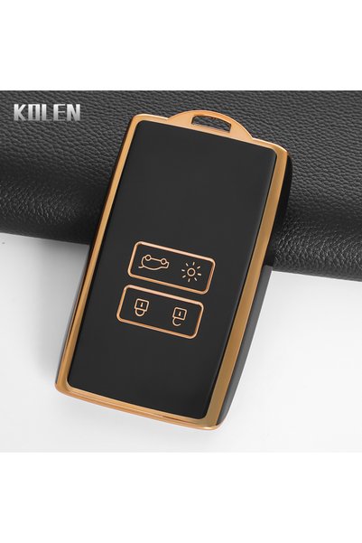 Choice غطاء مفتاح السيارة من مادة TPU باللون الأسود من G-Black لسيارات رينو ك...