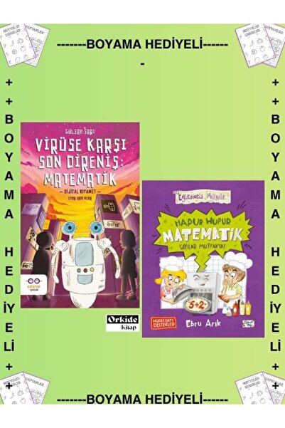 Cezve Kitap Boyamalı - Virüse Karşı Son Direniş Matematik Dijital Kıyamet , Hapur Hupur Matematik Sayılar Mutfakta , Gülşah Sarı Ebru Arık 4. 5. 6. 7. Sınıf