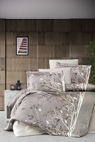 First Choice طقم غطاء لحاف مزدوج من Living مصنوع من القطن بنسبة 100% وساتان 2...