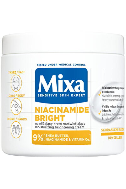 MİXA Cremă cu Niacinamidă, iluminatoare, hidratantă, anti-pete pigmentare 400 ml