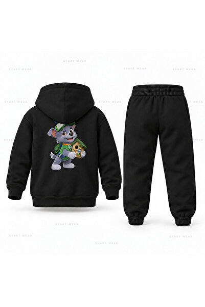 SVART WEAR Σετ παιδικής φόρμας με κουκούλα Paw Patrol Rocky με στάμπα σκύλου