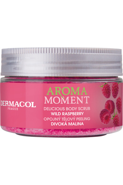 Dermacol Aroma Moment Scrub de corp Zmeură sălbatică 200 g