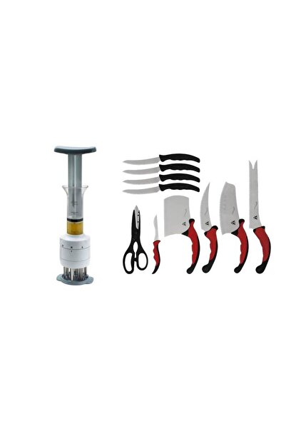 MANEGO ONLINE SALES Meat Injector Set, for sauces, for meat, sauce infusion +...